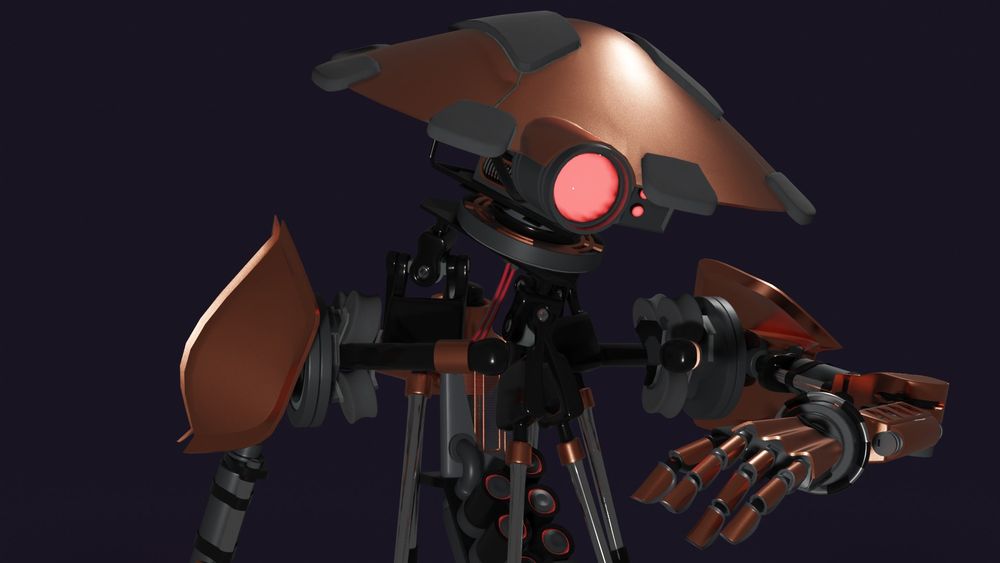 Here's a post showing my "little guy" robot in a dynamic pose.