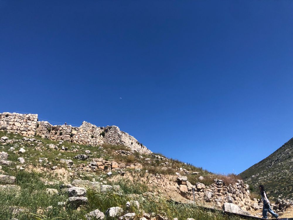 A view of the palace atop the hill