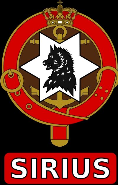 Badge of the Sirius Dog Sled Patrol, a Naval Special Forces Unit from Denmark that patrols the Arctic Wilderness of Greenland.