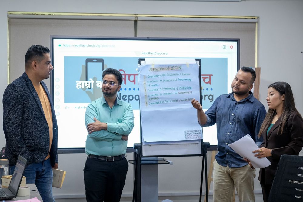 During the Fact-Checking Training.