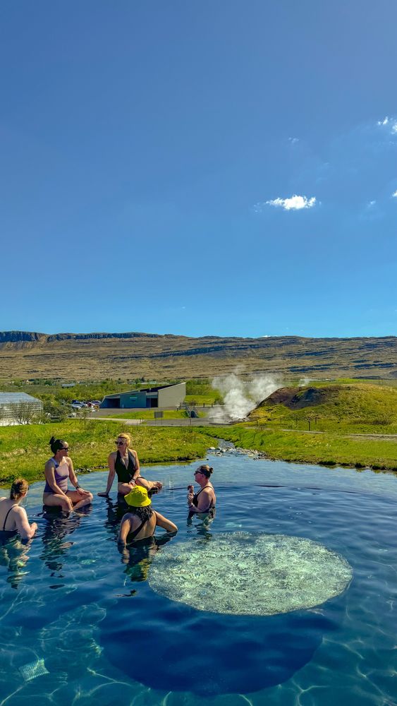 Soaking in the sun and geothermal pools