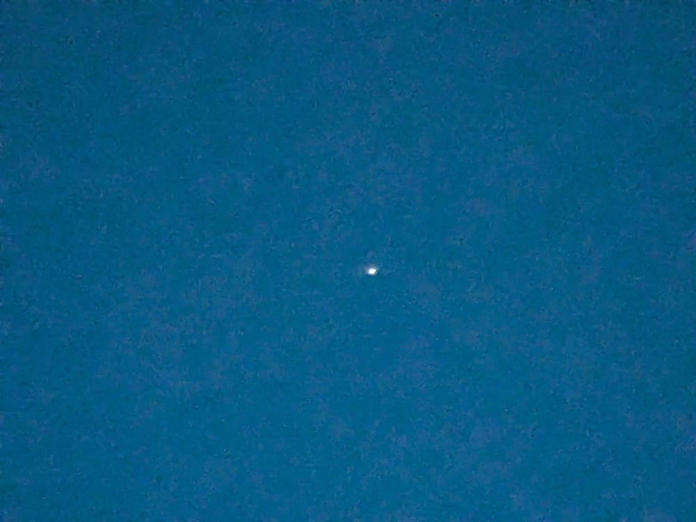 Small dot on the sky, the ISS over Memphis.