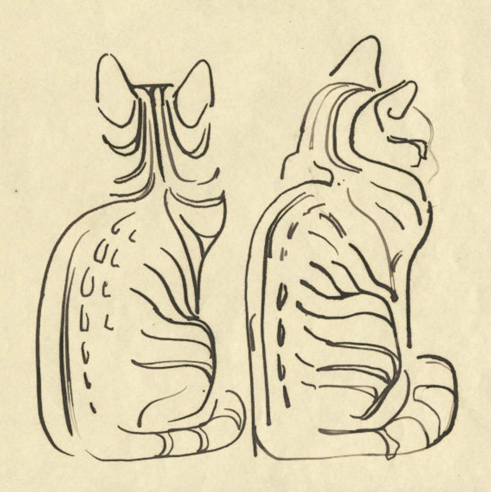 Black and white panic two cats done hell I have a hard time trying to describe styles maybe I'll just say two striped cats