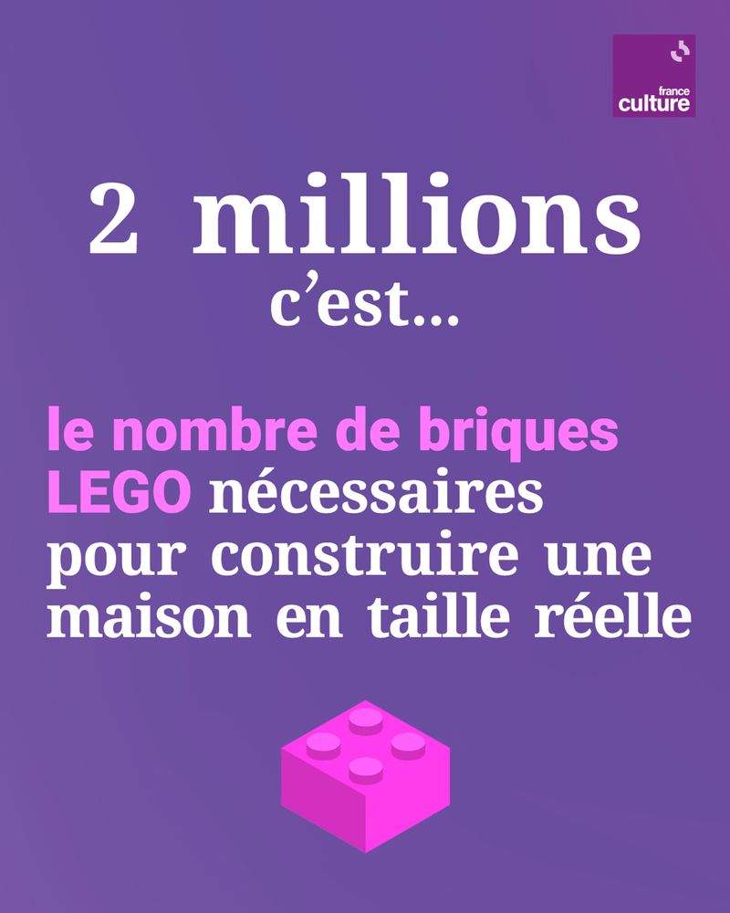 2 millions c’est le nombre de briques LEGO nécessaires pour construire une maison en taille réelle 