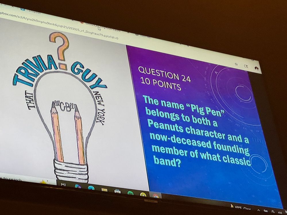 Trivia question, what band’s founding member is named Pig Pen. 