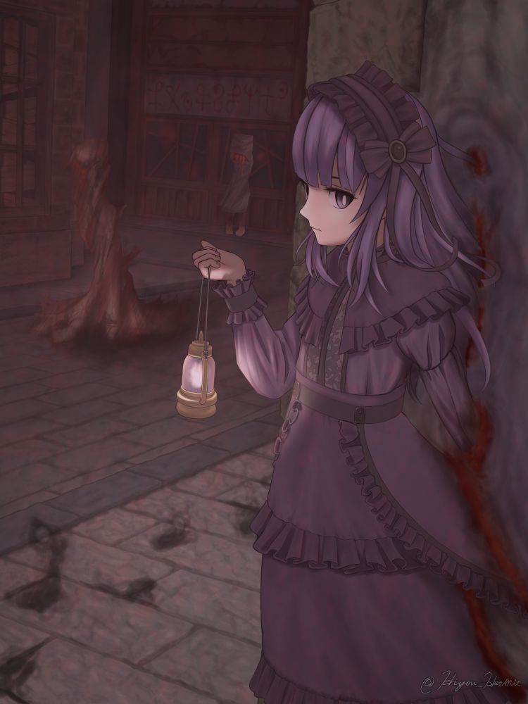 投稿者のオリジナルキャラクター「碑継冬」のイラストです。