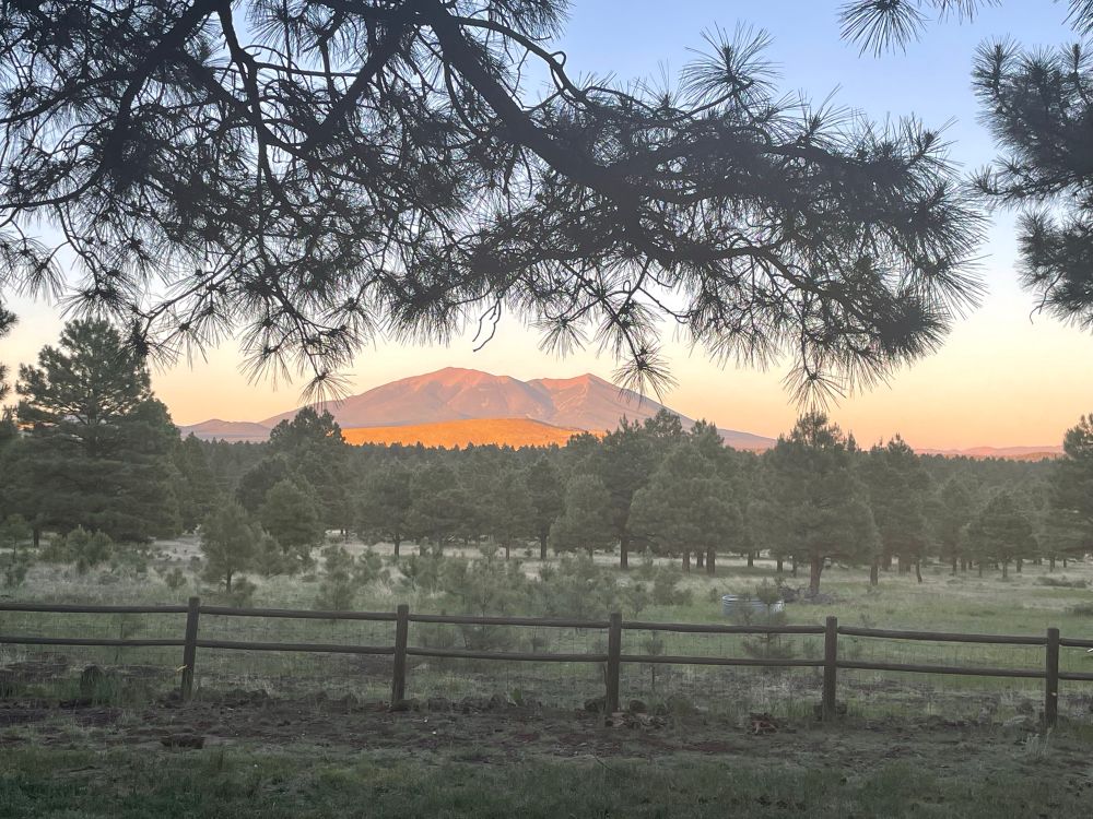 Country sunset scene
