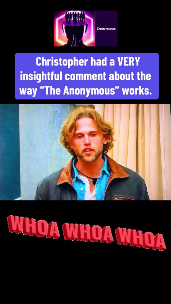 It was funny when Christopher seemed to get a little upset because players on “The Anonymous” were lying in person but saying other things in Anonymous mode. Which is kind of the point of the game! 🤣 ...