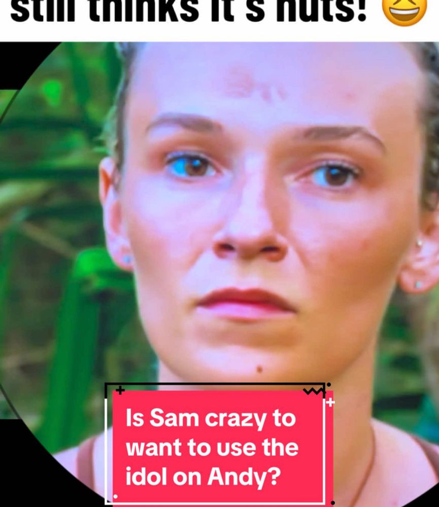 Sam presented the idea to Sierra of using the Immunity Idol on Andy whenever they go to their first Survivor 47 Tribal Council. Is that crazy? Well… Sierra’s face has the answer. #Survivor47 #Survivor...