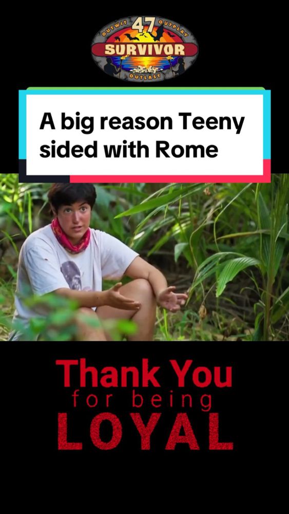 Teeny and Kishan had to choose a side on Survivor 47. Rome was able to tilt them in his direction by showing loyalty through sharing all his idol and advantage information. #Survivor47 #Survivor #Teen...