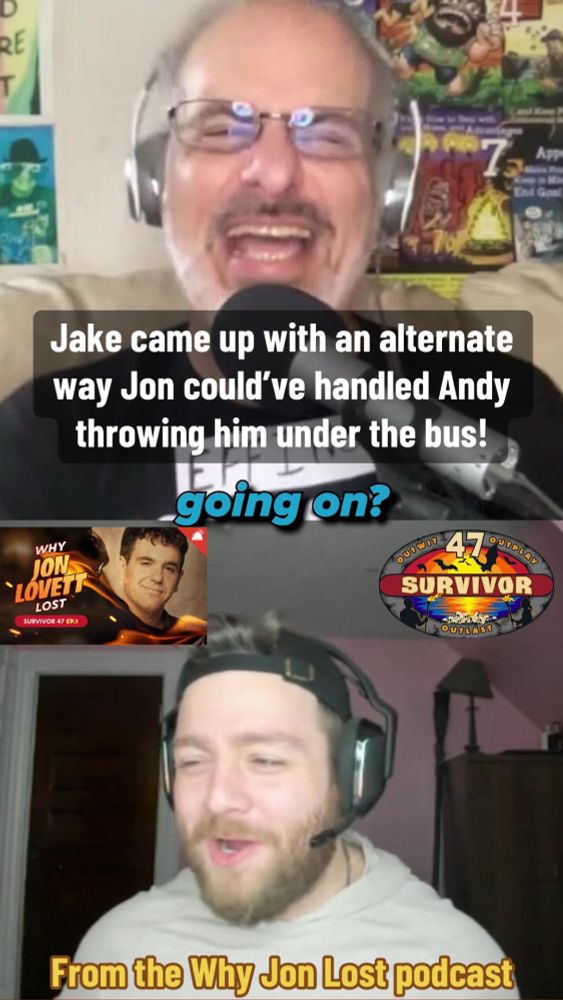 We saw Jon Lovett do a good, calm job of handling the situation with Andy throwing him under the bus in front of everyone on Survivor 47. But in this Why Jon Lost podcast clip, special guest Jake O’Ka...