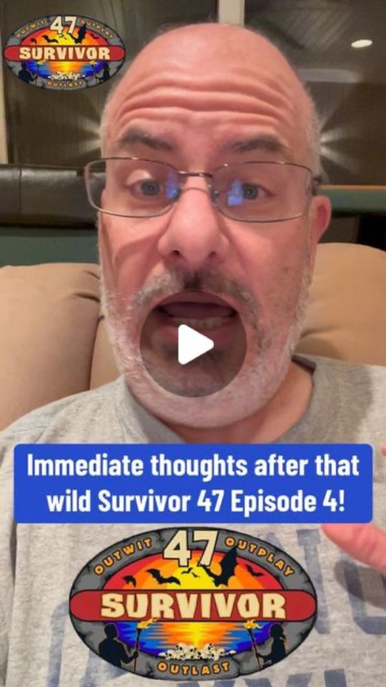 David Bloomberg on Instagram: "My immediate thoughts after a really GREAT Episode 4 of Survivor 47! So many twists and turns in the lead up to Tribal Council! What an outcome! 

#Survivor47 #Survivor ...