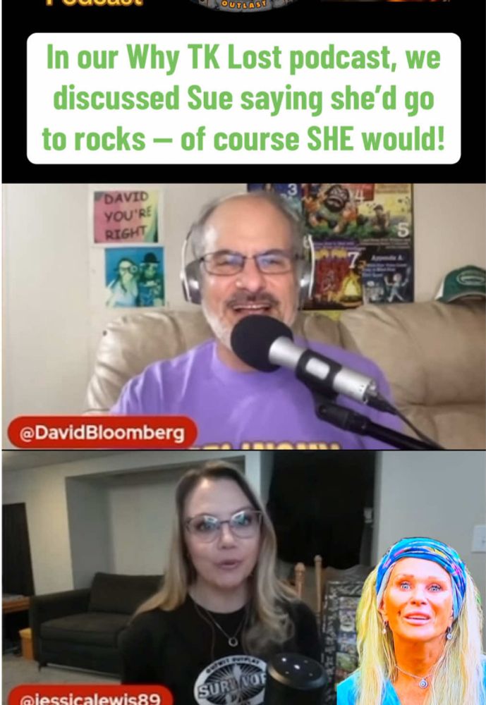 Sue said she’d go to rocks in her first Survivor 47 Tribal Council, which was funny because of course SHE would! But it also gave Jessica Lewis some flashbacks, as we discuss in this Why TK Lost podca...