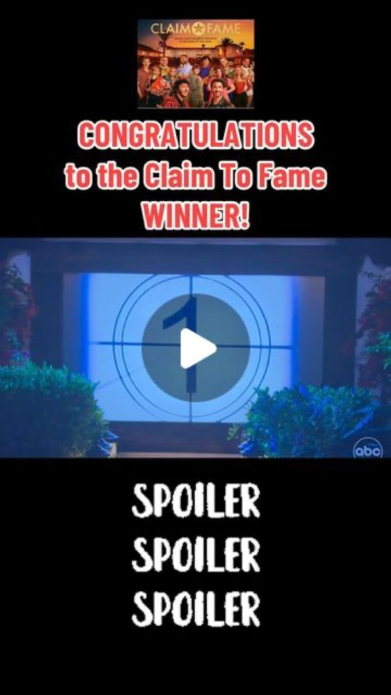 David Bloomberg on Instagram: "Congratulations to the Claim To Fame Winner, Adam! Certainly the most shocking possible outcome, considering how bad he was all season! But he finally got it when it cou...