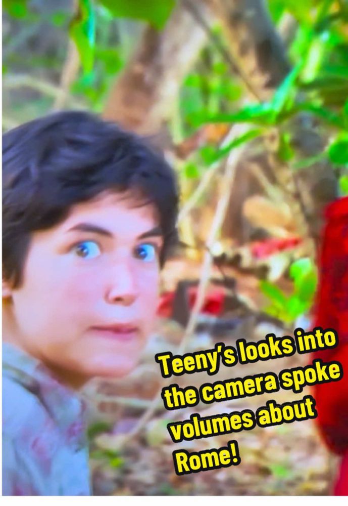 Thank you, Teeny, for giving us some of the most hilarious looks into the camera after Rome went after Sol HARD on Survivor 47. Teeny’s face said it all! 🤣 #Survivor47 #Survivor #TeenyChirichillo #Rom...