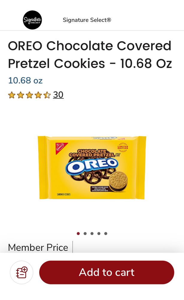Chocolate covered pretzel, Oreos
