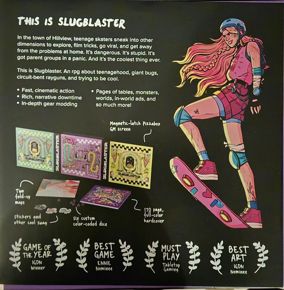 a pamphlet explaining the game slugblaster