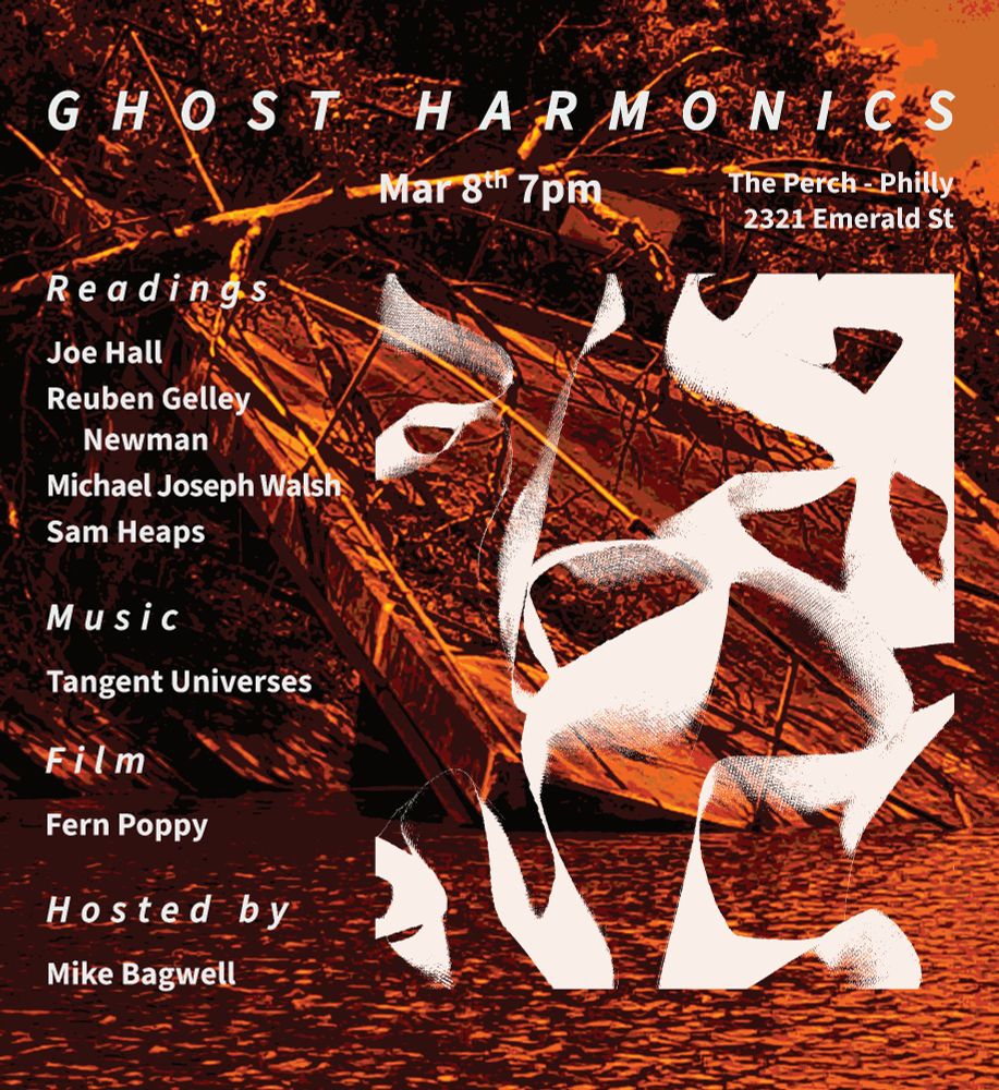 Ghost Harmonics flyer for March 8th at 7pm at the Perch