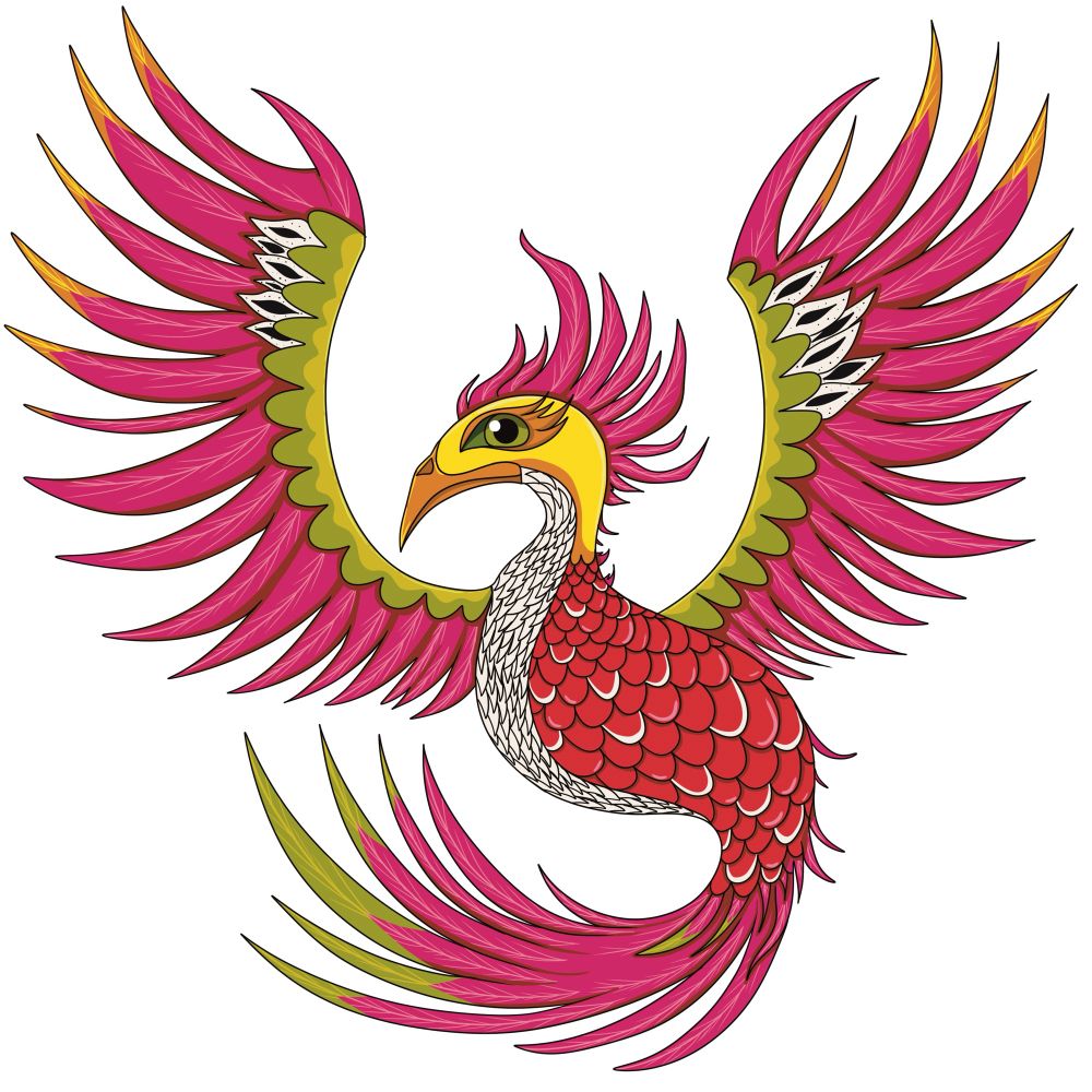 OC Art of pomegranate themed Phoenix