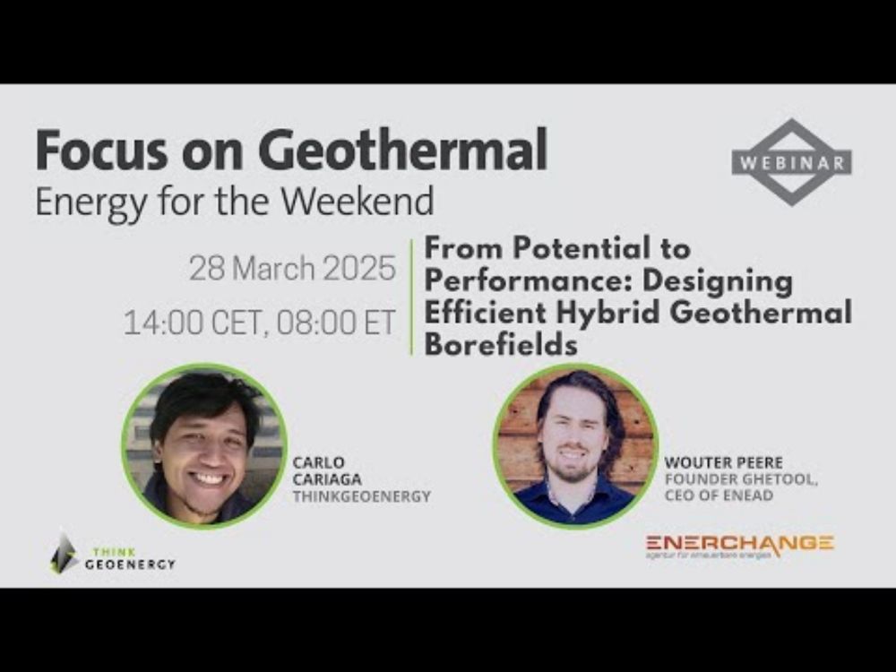 Webinar - From Potential to Performance: Designing Efficient Hybrid Geothermal Borefields