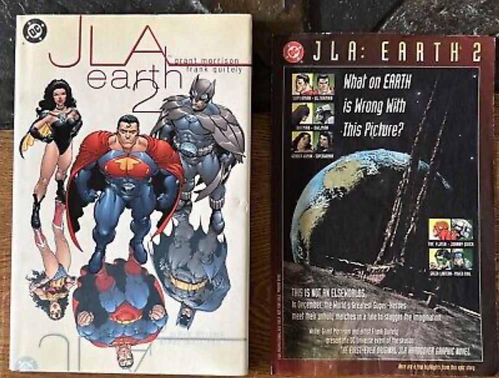 DC Comics JLA Earth 2 Grant Morrison Signed By Frank Quitely + Promo Sheet  | eBay