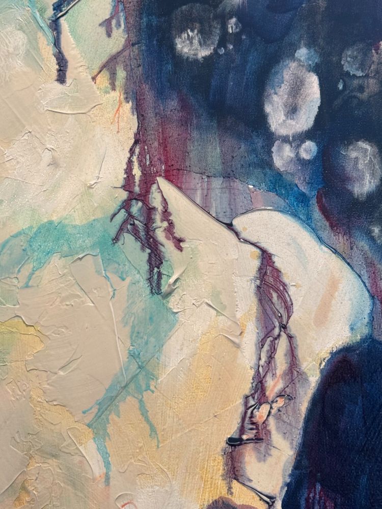 Blue and yellow abstract 