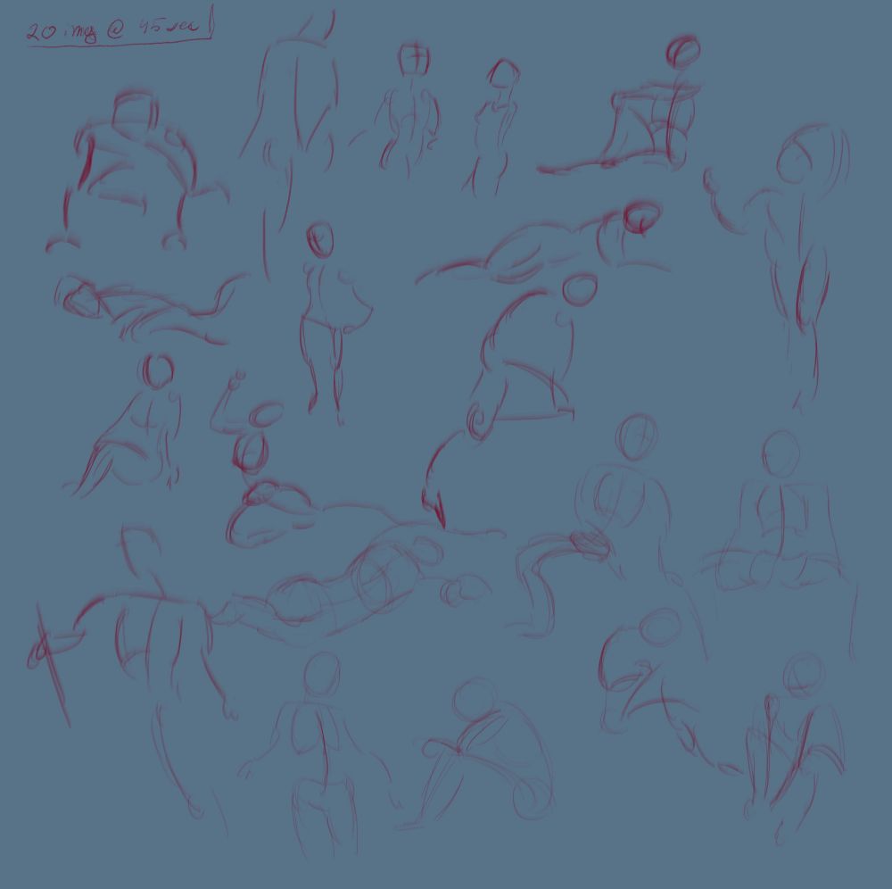 Figure drawing study 