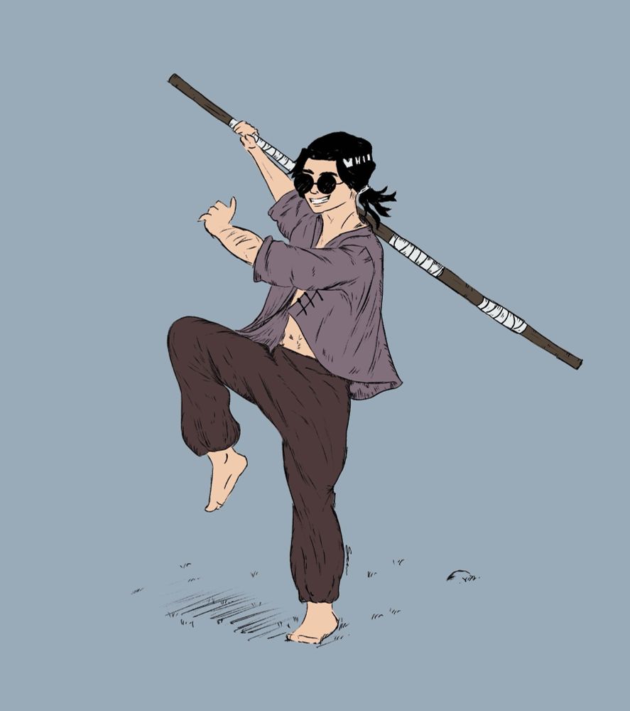 Same drawing as first, just coloured in with flats. 