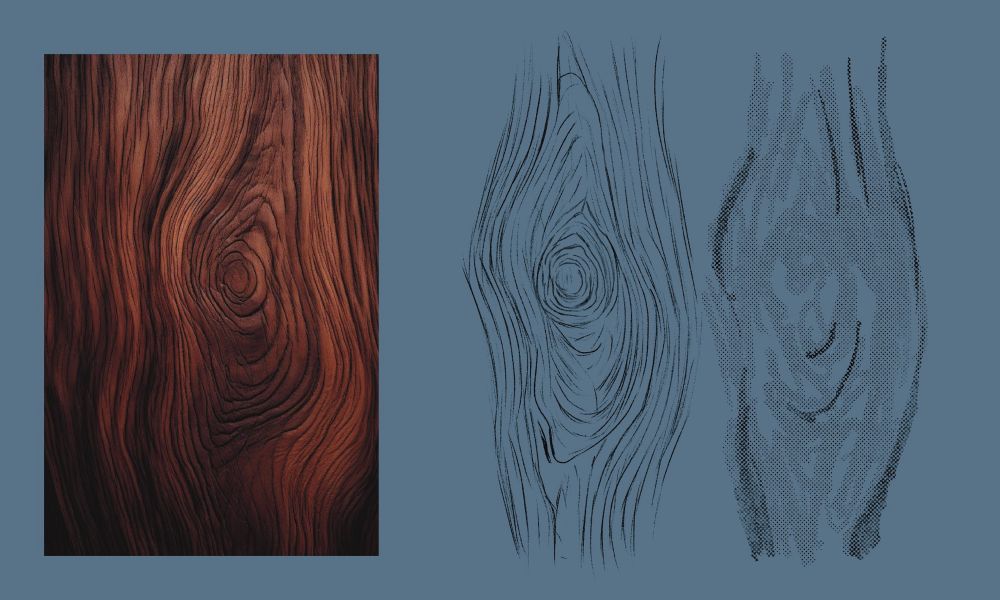 Wood texture study