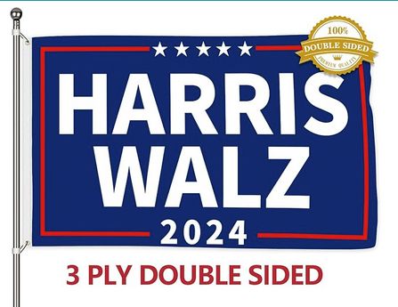 Harris Walz 2024 flag