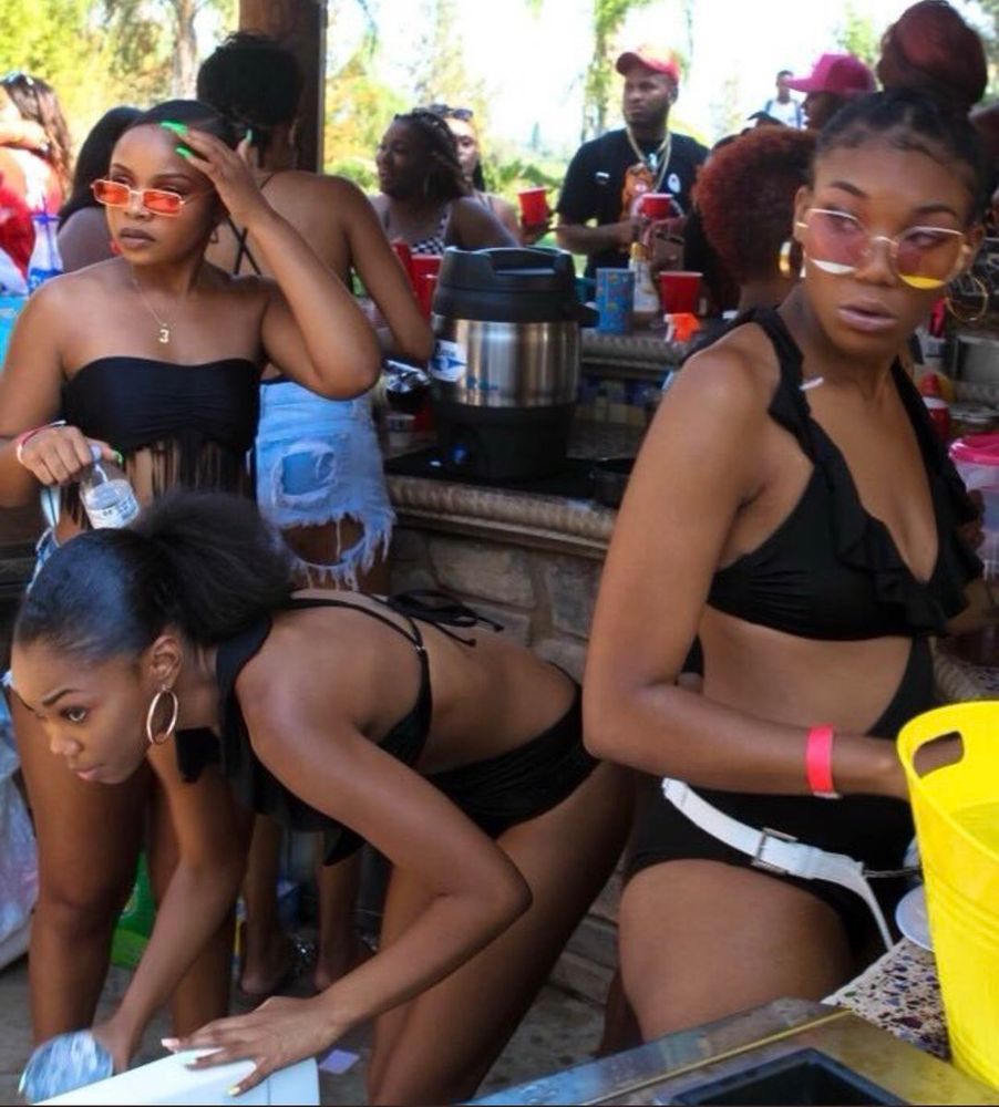 3 Black women annoyed at your presence. 