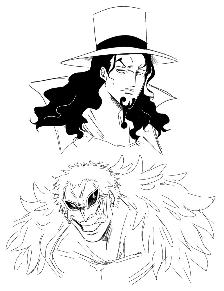 Lucci and Doflamingo