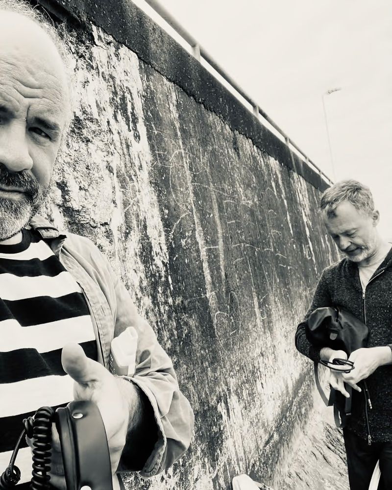 Raymond and Richard on Prestwick Beach.