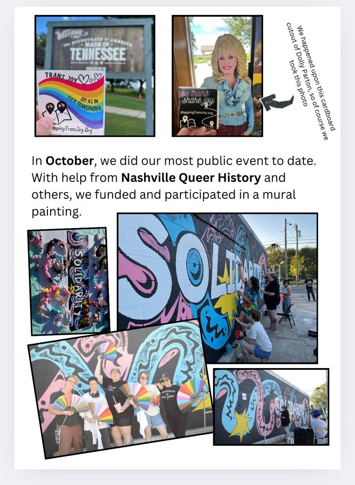 Zine page about trip to Nashville for mural painting 