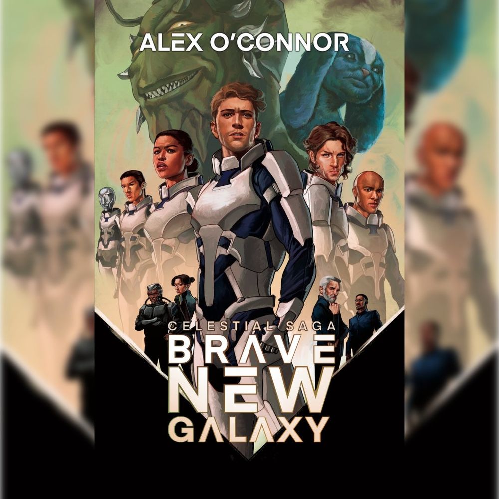 Cover art by Uzuri Art for Celestial Saga: Brave New Galaxy written by Alex O'Connor.
