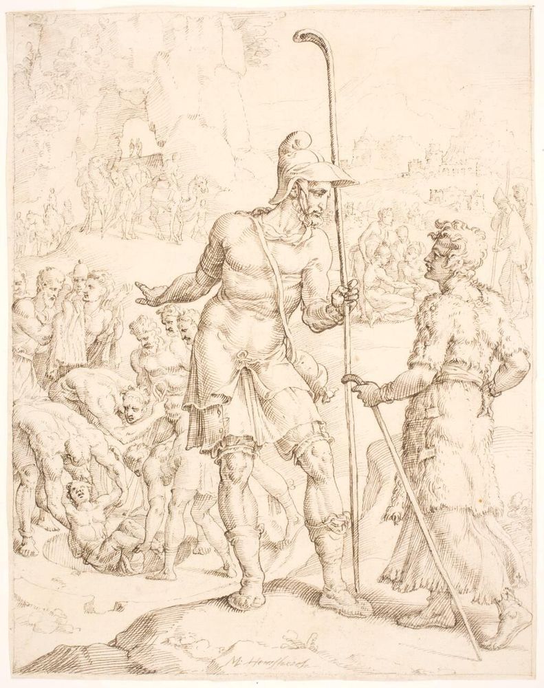 Titel: Josef kastes i brønden af sine brødre
Kunstner: Heemskerck, Maarten van
Produktionsår: 1547-1550
Link til SMK: https://open.smk.dk/artwork/image/KKSgb9122