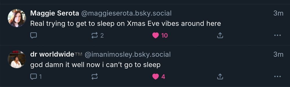 The tweet above along with one by @inanimosley.bsly.social: god damn it well now I can't go to sleep.