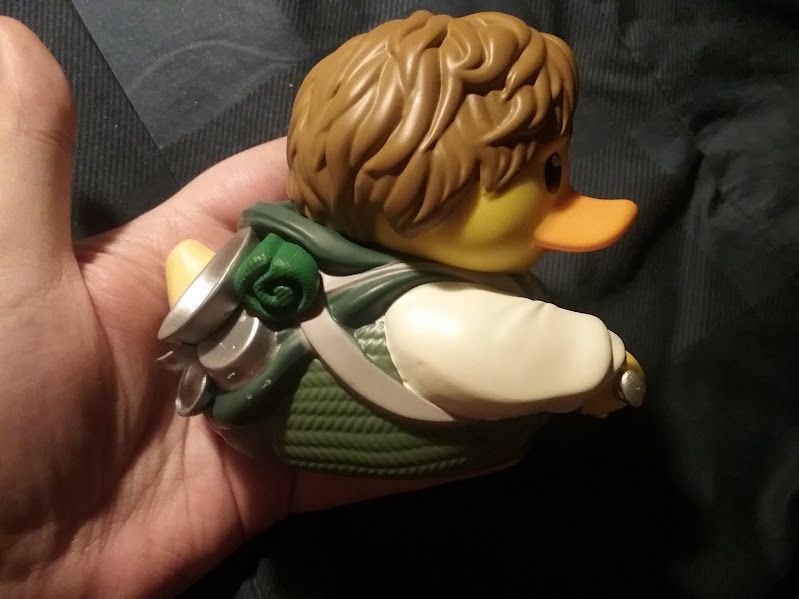 A rubber duck of Samwise Gamgee