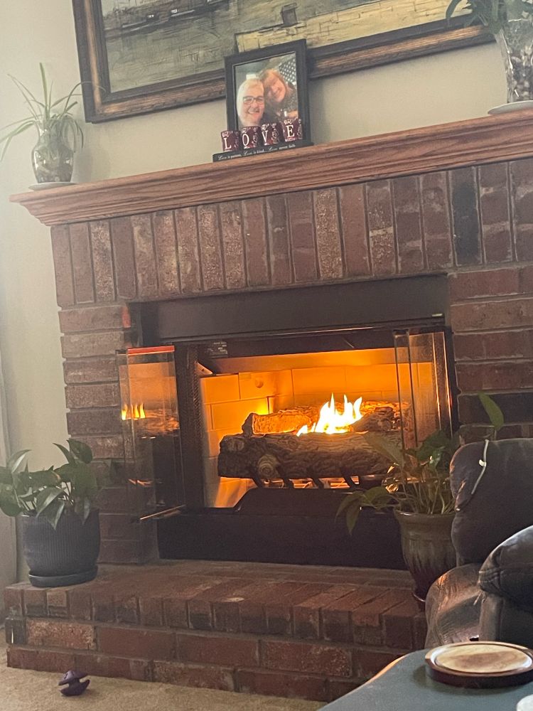 Great day for a fire at my house 
