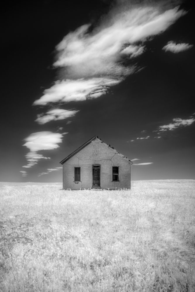 Abandoned Houston the prairie in eastern Colorado.