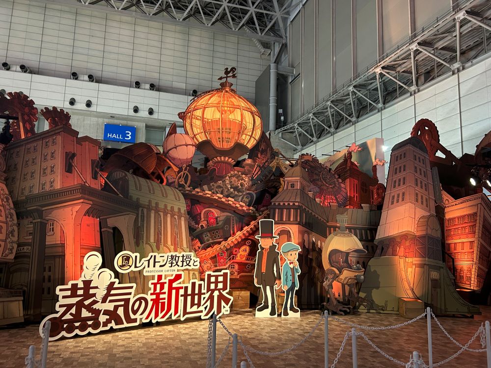 A Professor Layton display at Tokyo Game Show 2025
