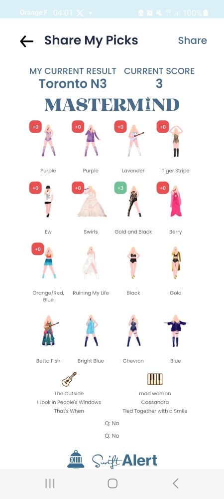 mastermind entre with only the reputation bodysuit right and therefore only 3 points