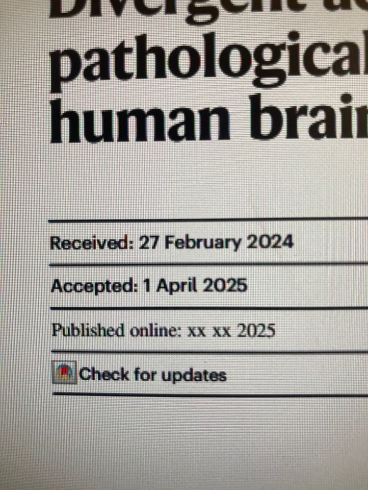 A photo showing a manuscript with received 27 feb 2025. Accepted 1 April 2025 (not an April fools). Published online xx xx 2025