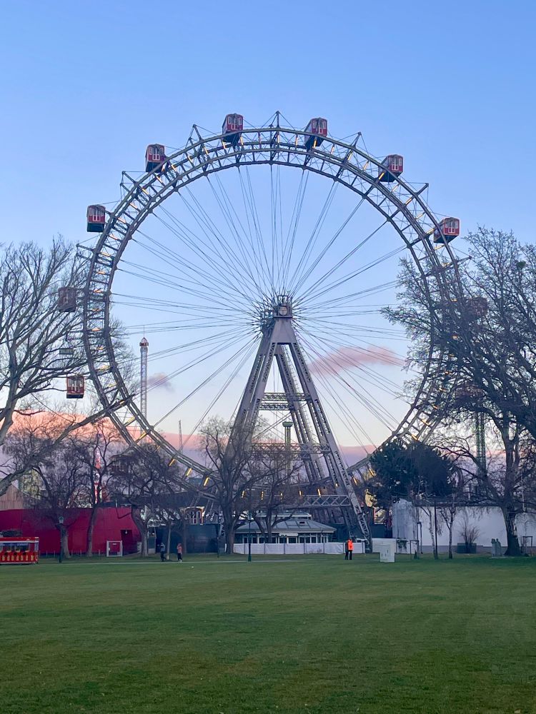 The Wiener Riesenrad Ferris wheel in Vienna