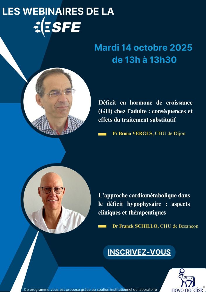 Webinaire de la SFE sur le déficit en hormone de croissance
