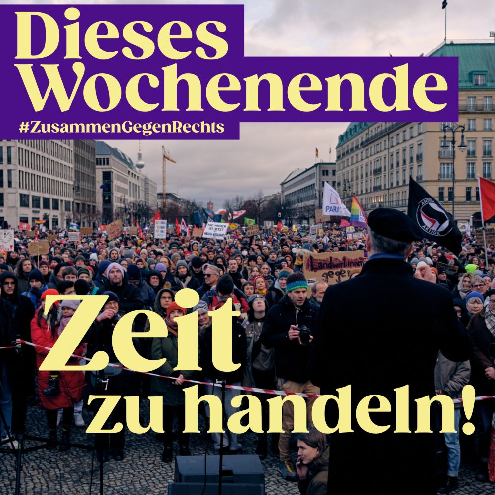 Dieses Wochenende Zeit zu handeln