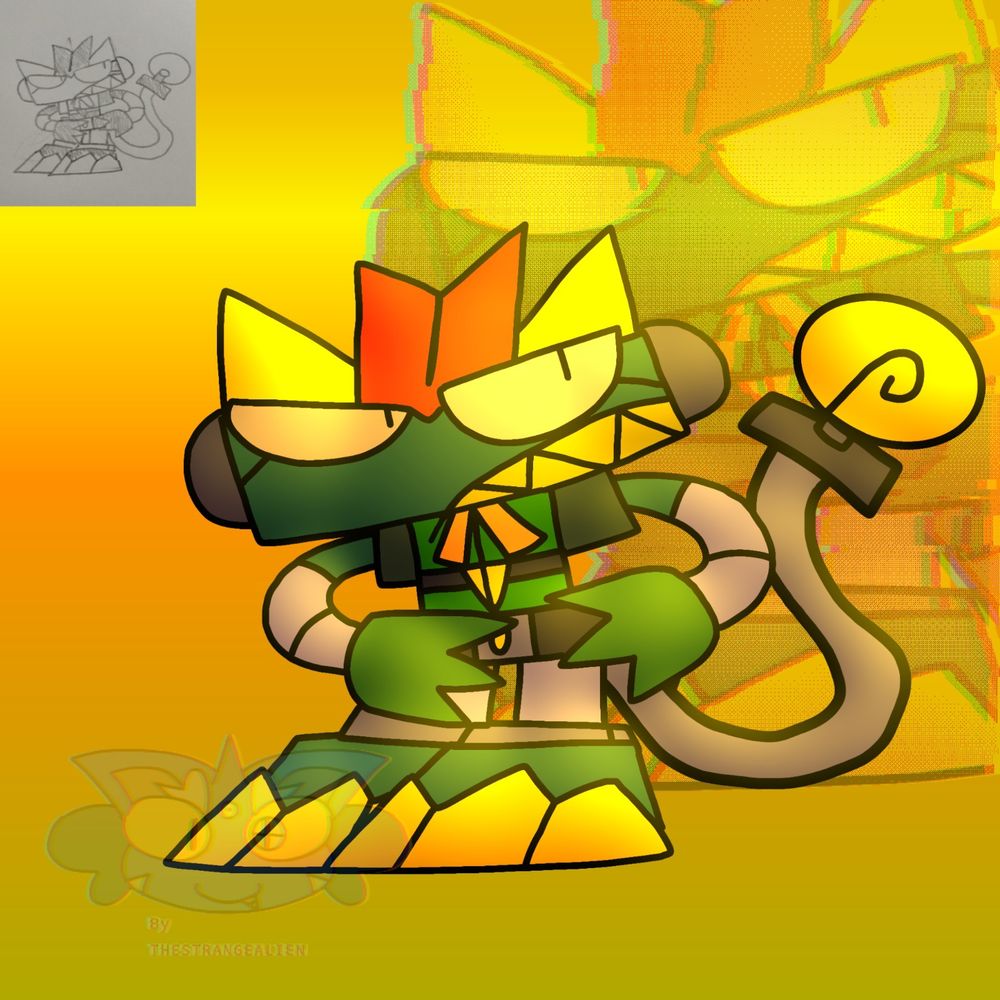 Info Grumpy:
Grumpy,the Robo-Dinosaur, has a short temper and gets annoyed easily. He's known for his grumpy demeanor, often showing irritation or displeasure when provoked or teased. His quick temper makes him a character to be cautious around, as he may not take kindly to being bothered.