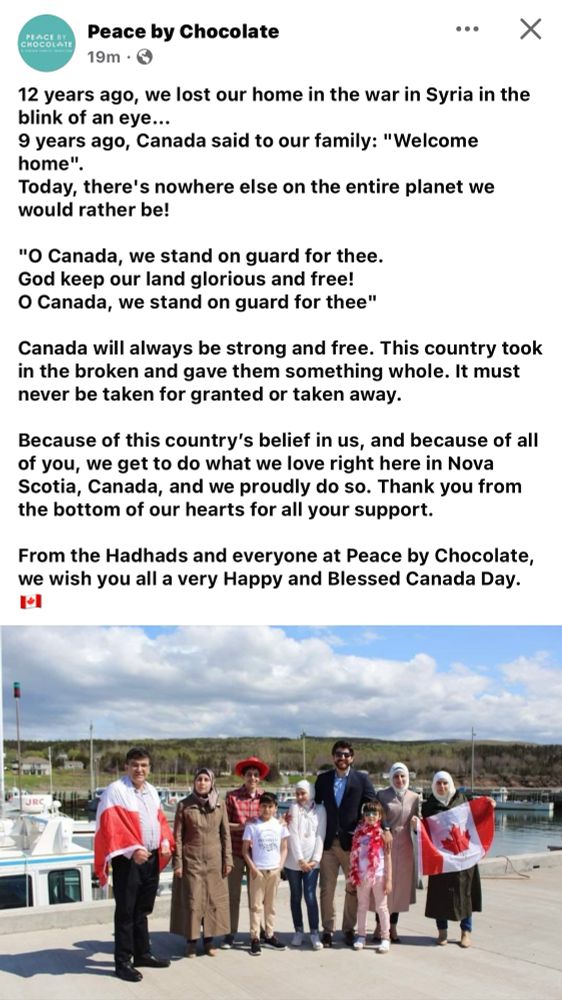 Peace by Chocolate - a company owned by Syrians who came to Canada and Canada is made better by their presence 