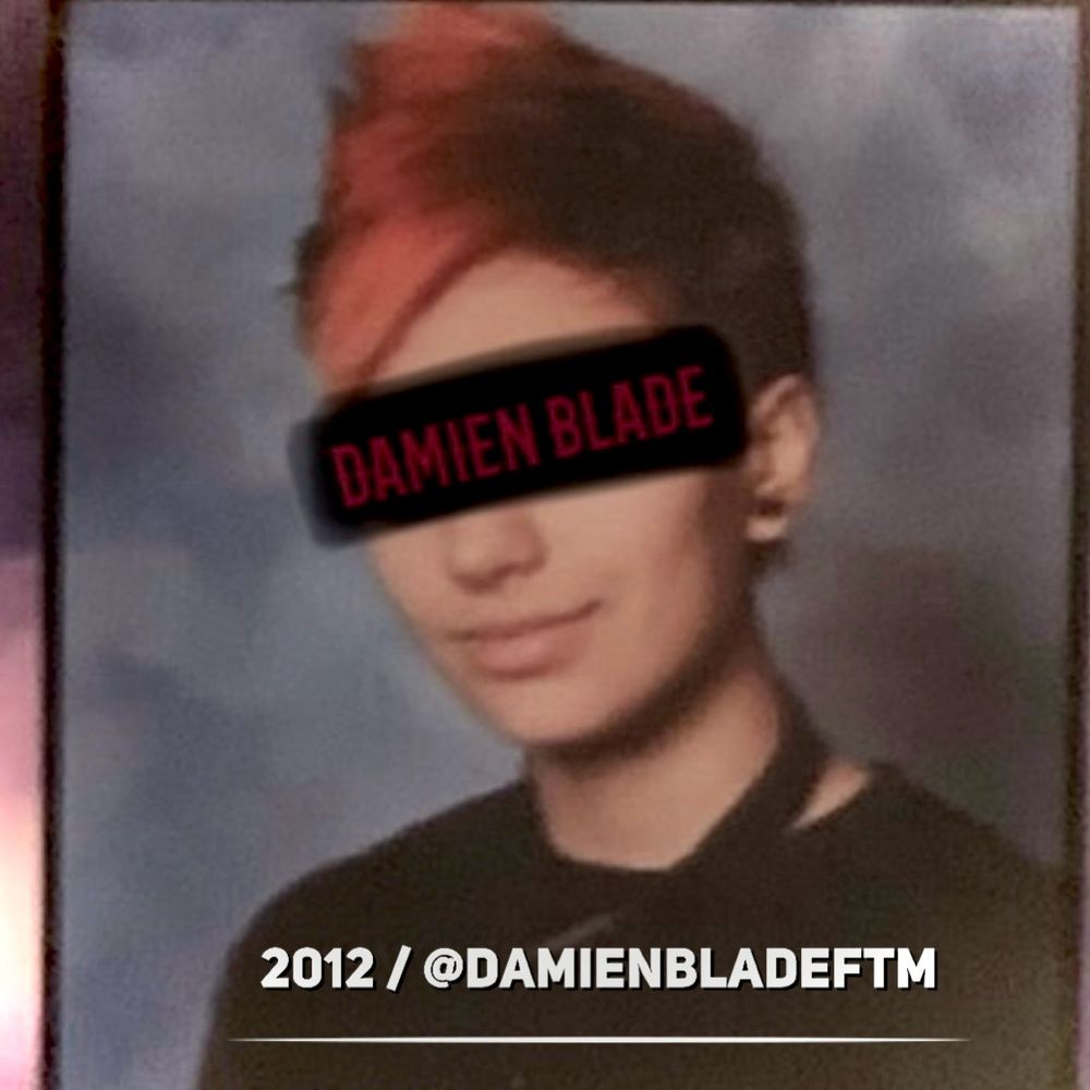 Damien Blade ftm trans man pre transition photo from 2012