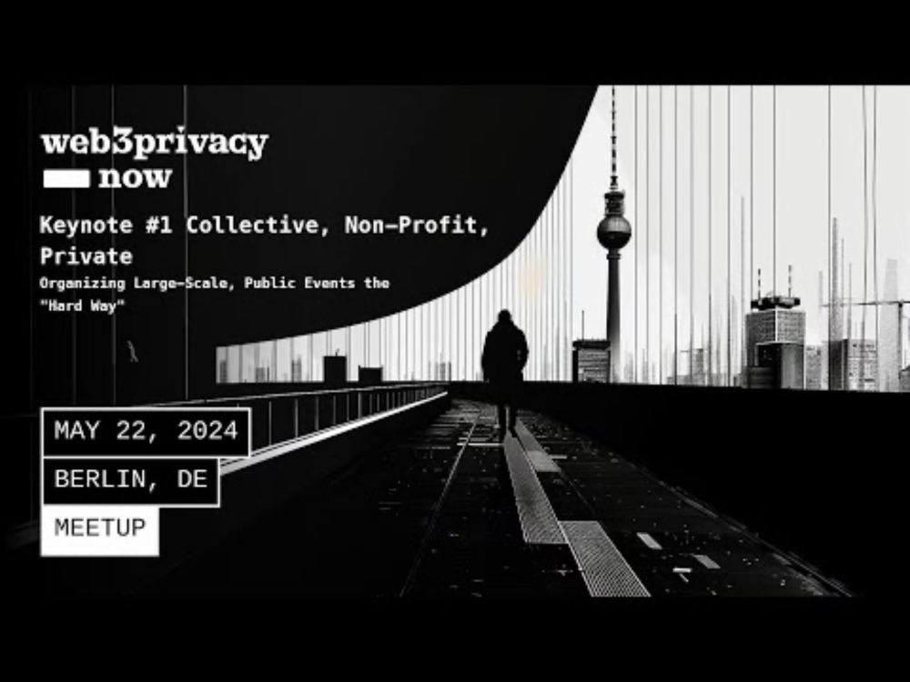 Collective, Non-Profit. Private | afri | Web3Privacy Now Berlin Meetup 2024